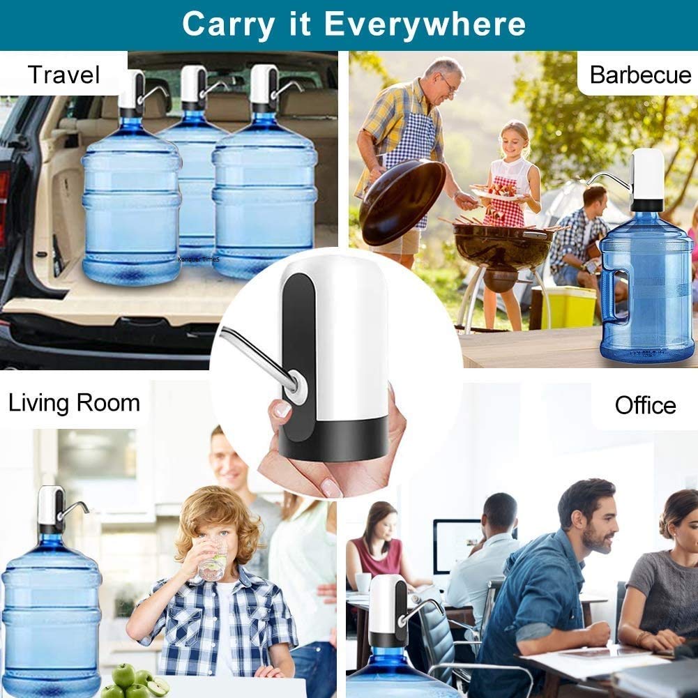 Automatic Electric Water Dispenser Pump for 20L Bottles | USB Rechargeable Portable Pump
